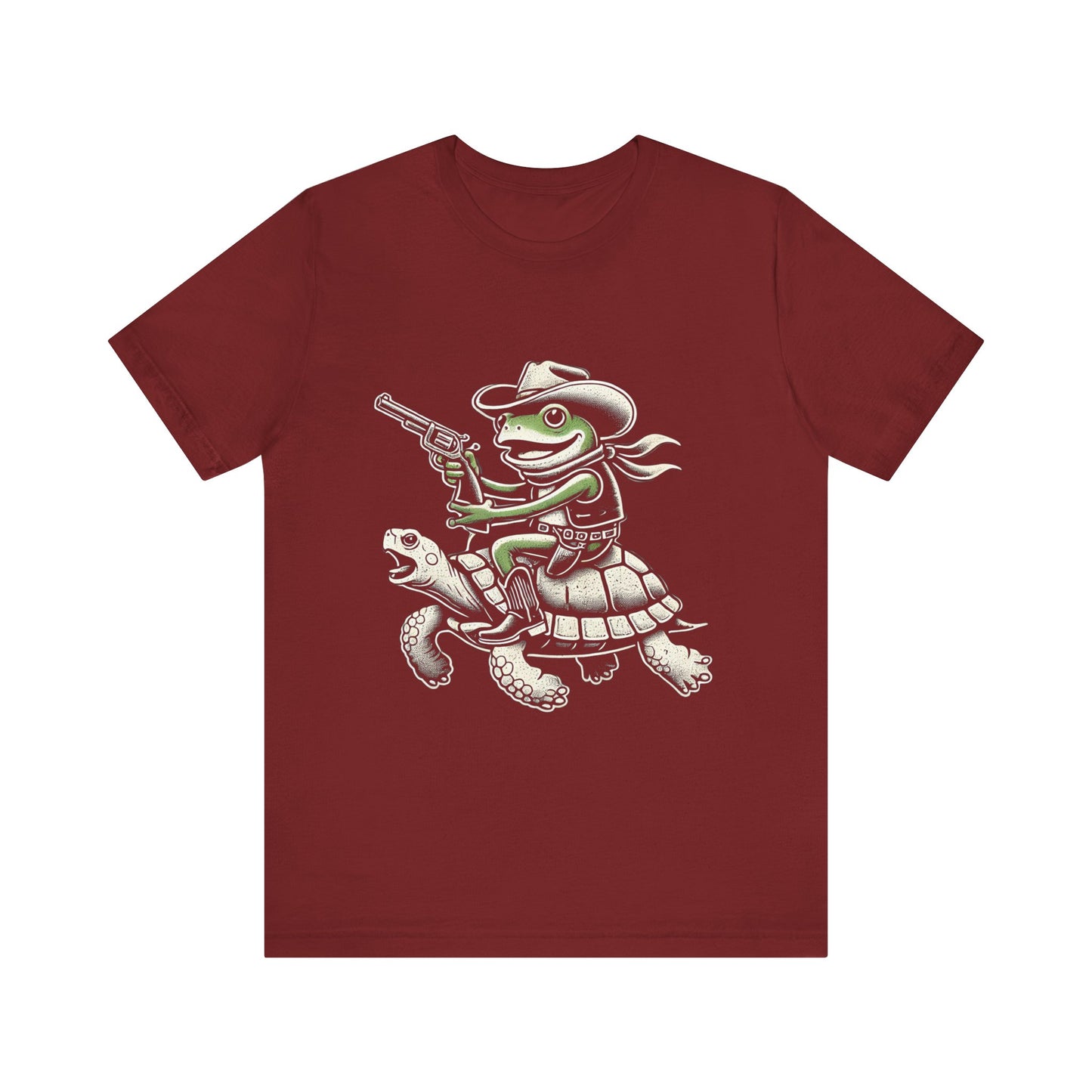 Cowboy Frog Unisex Jersey Tee - Casual Everyday Wear - Great for Reptile Lovers