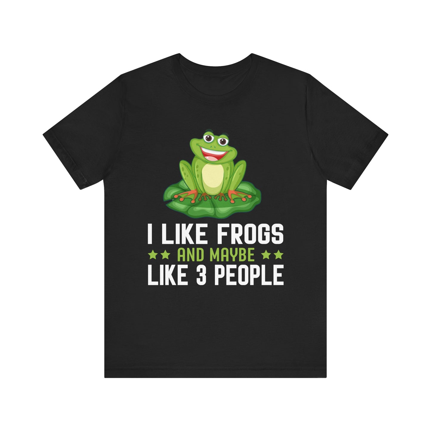 "Frogs and Maybe 3 People" Unisex Jersey Tee - Casual Everyday Wear - Great for Frog Lovers