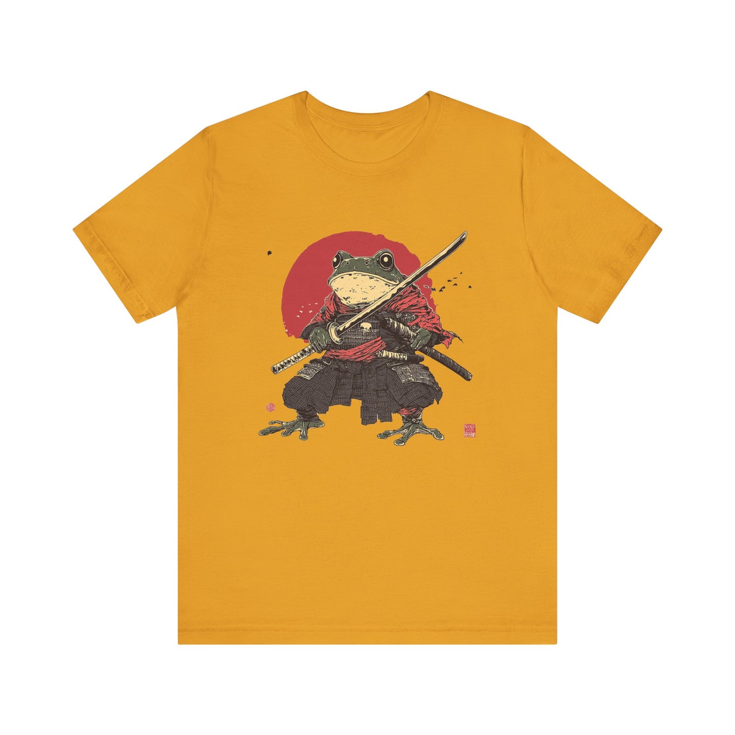 Samurai Frog Unisex Jersey Tee - Casual Everyday Wear - Great for Reptile Lovers