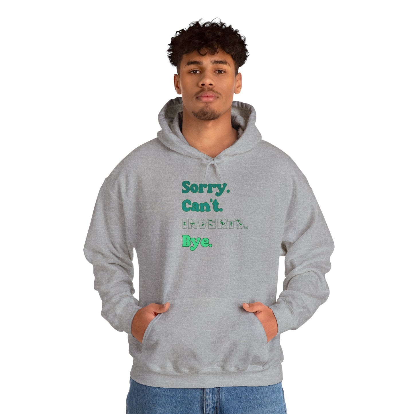 "Sorry Can't Insects Bye" Cozy Unisex Hooded Sweatshirt with Bold Print - Great for Insect Lovers