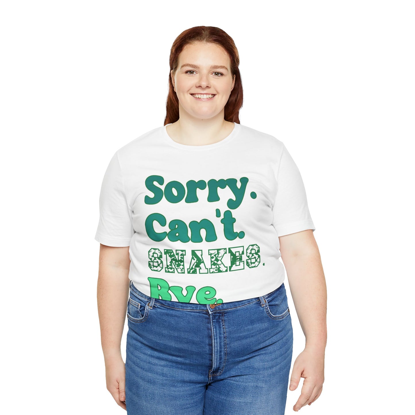 "Sorry Snakes" Unisex Jersey Tee - Casual Everyday Wear - Great for Reptile Lovers