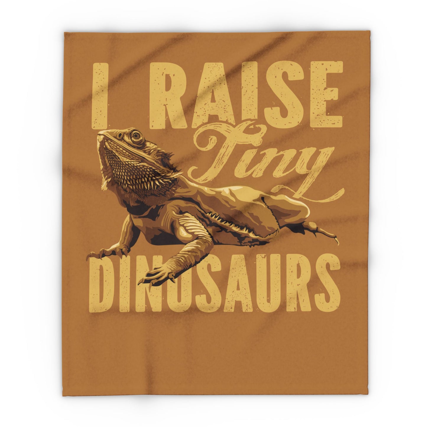 "I Raise Tiny Dinosaurs" Cozy Arctic Fleece Blanket | Perfect for Home Decor, Gifting, and Cozy Nights - Snuggle up with a Reptile