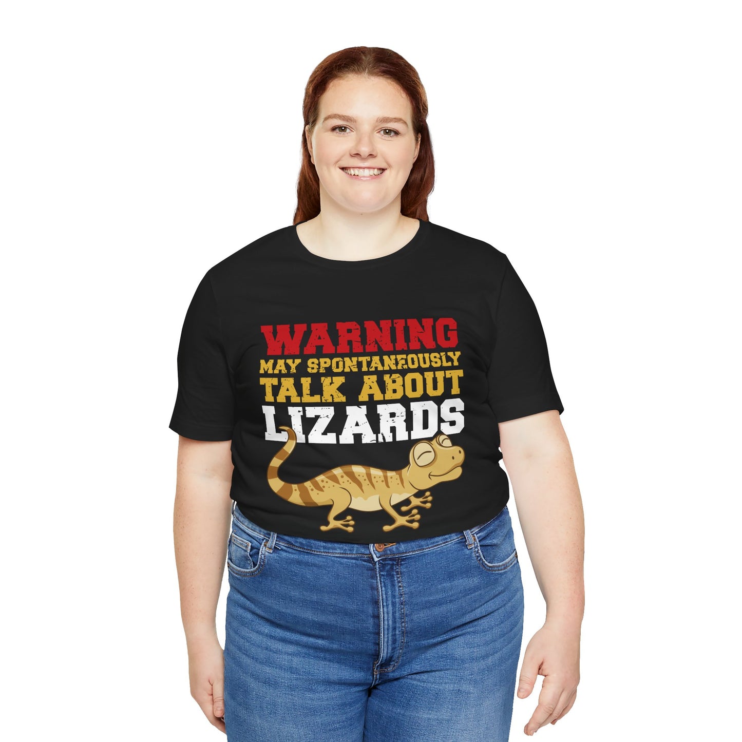 "May Talk About Lizards" Unisex Jersey Tee - Casual Everyday Wear - Great for Reptile Lovers