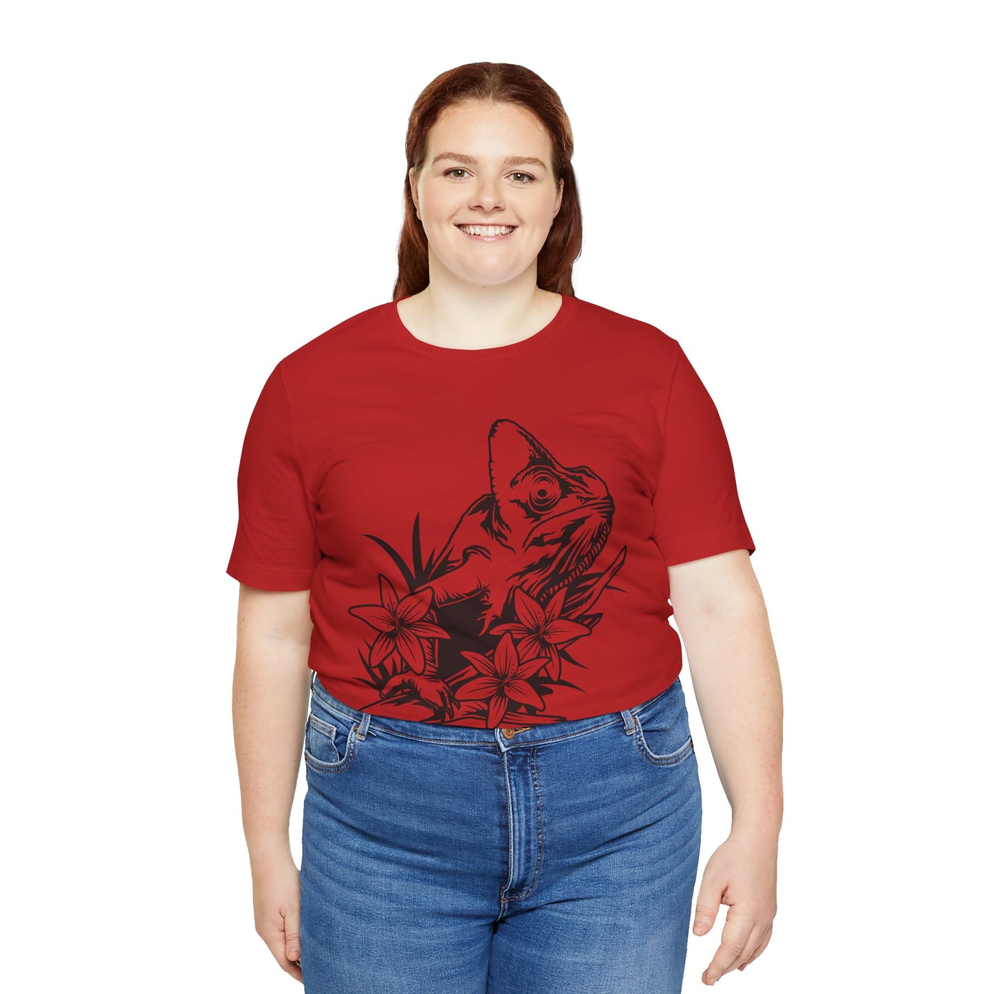 Chameleon Unisex Jersey Tee - Casual Everyday Wear - Great for Reptile Lovers