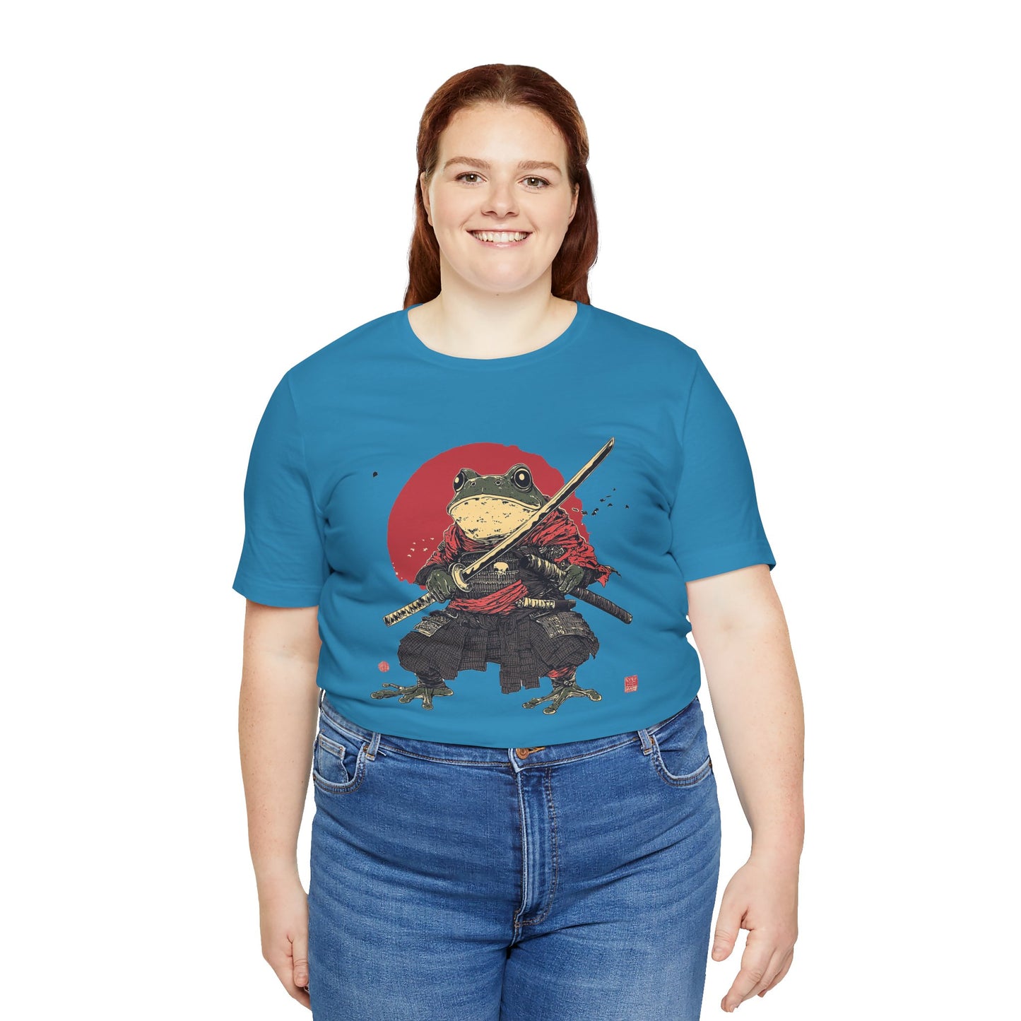 Samurai Frog Unisex Jersey Tee - Casual Everyday Wear - Great for Reptile Lovers