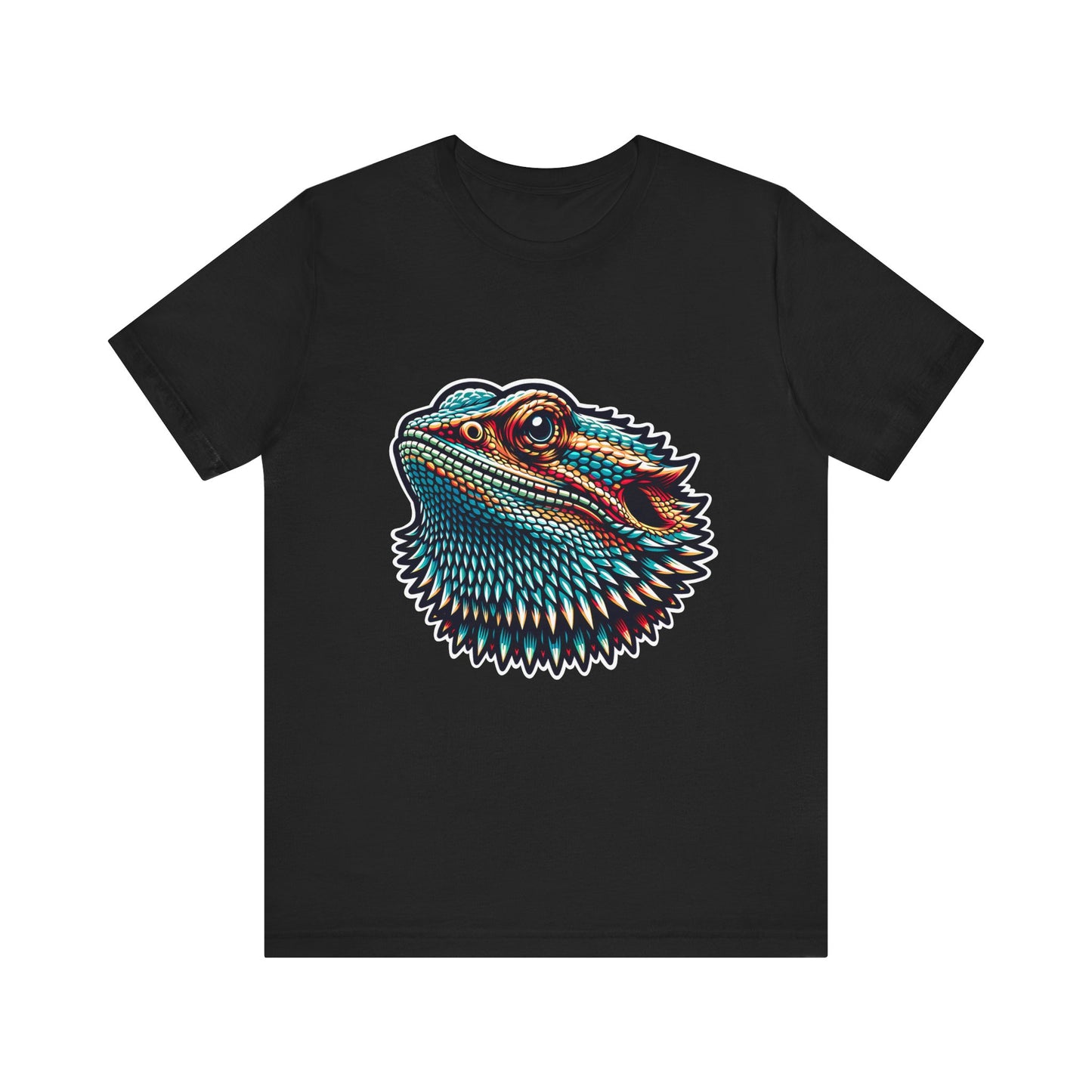 Beardie Head Unisex Jersey Tee - Casual Everyday Wear - Great for Reptile Lovers