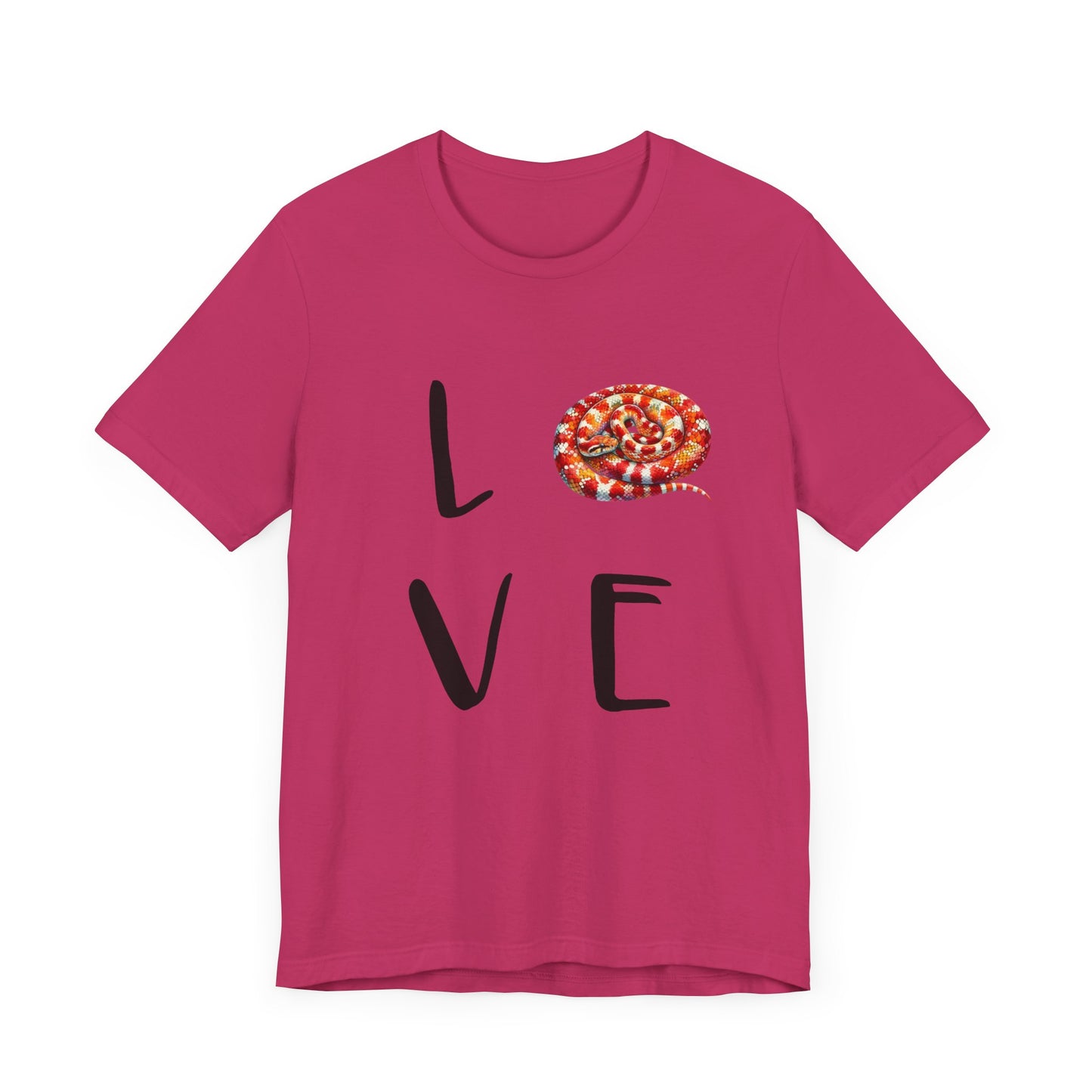 Corn Snake Love Unisex Jersey Tee - Casual Everyday Wear - Great for Reptile Lovers
