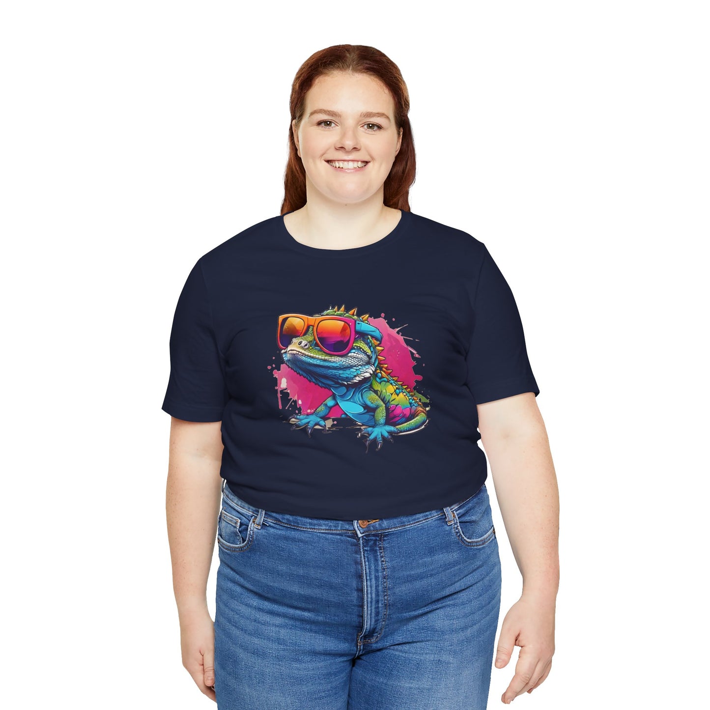 Cool Lizard Unisex Jersey Tee - Casual Everyday Wear - Great for Reptile Lovers