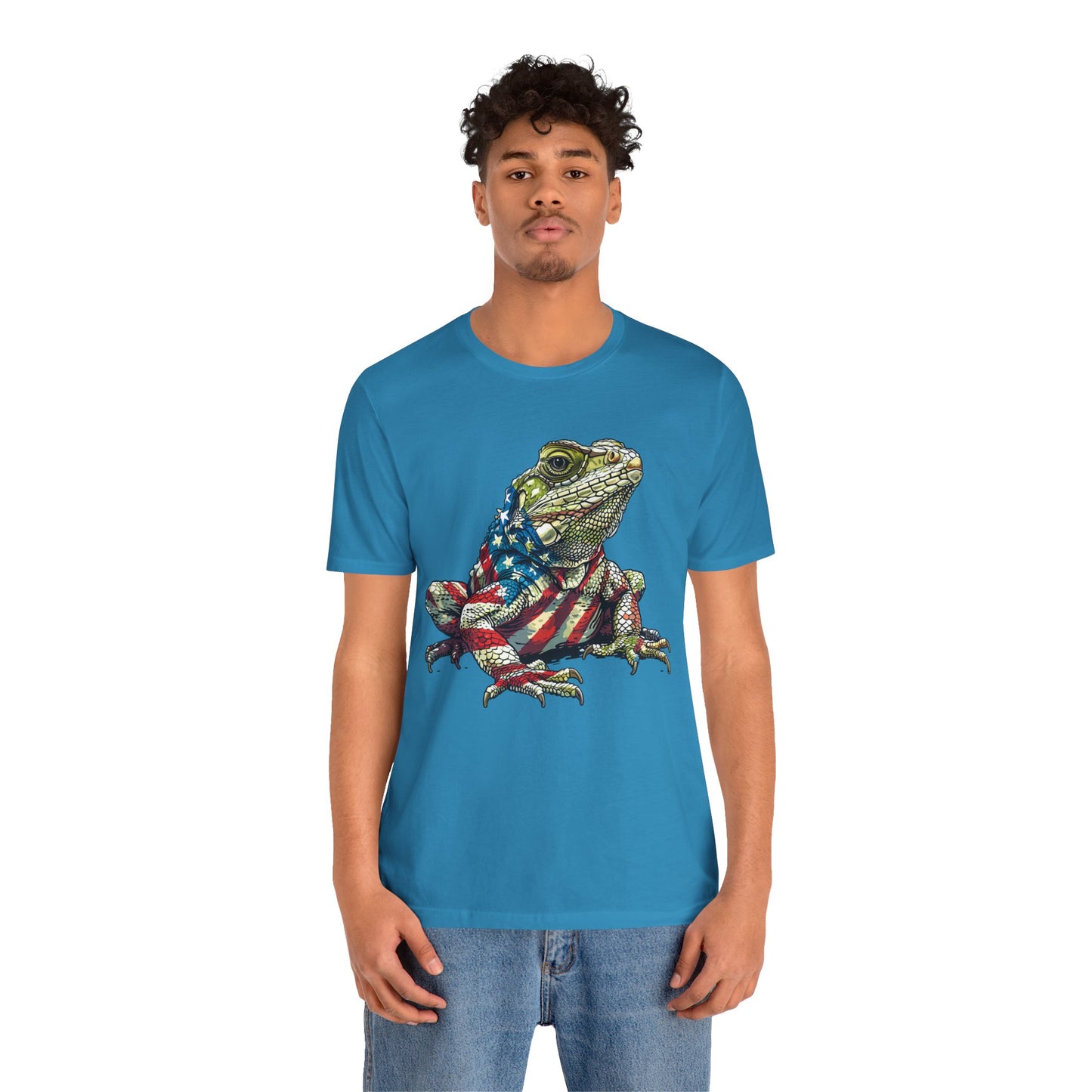 American Iquana Unisex Jersey Tee - Casual Everyday Wear - Great for Reptile Lovers