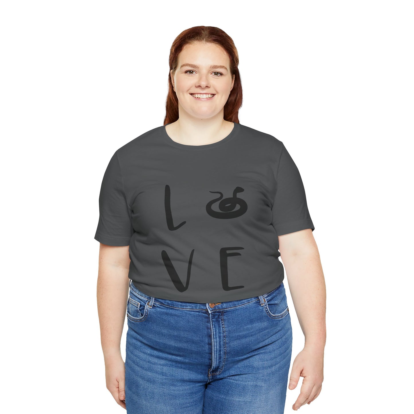 Snake Love Unisex Jersey Tee - Casual Everyday Wear - Great for Reptile Lovers