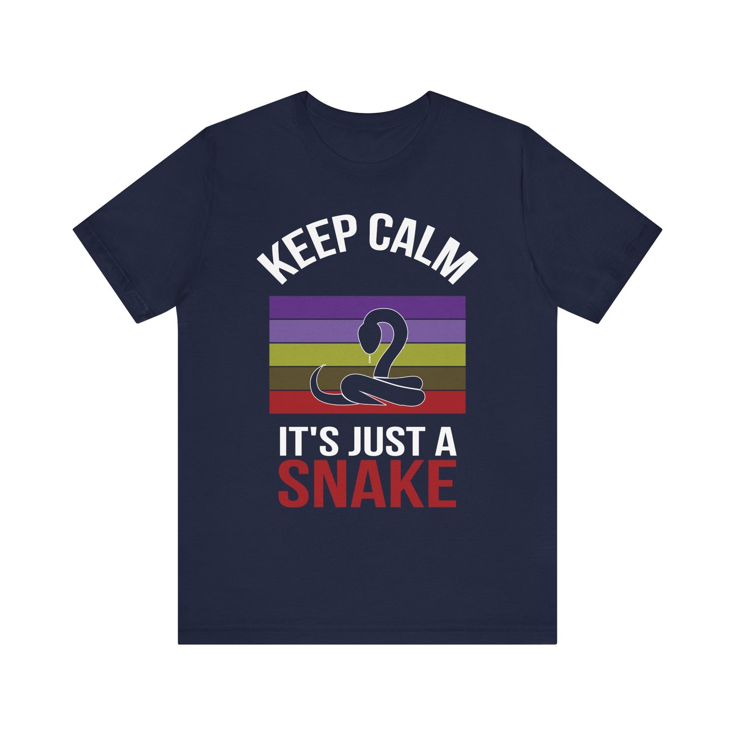 "It's Just a Snake" Unisex Jersey Tee - Casual Everyday Wear - Great for Reptile Lovers