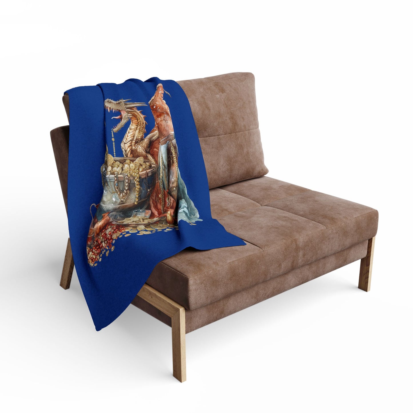 Dragon Hoard Cozy Arctic Fleece Blanket | Perfect for Home Decor, Gifting, and Cozy Nights - Snuggle up with a Dragon