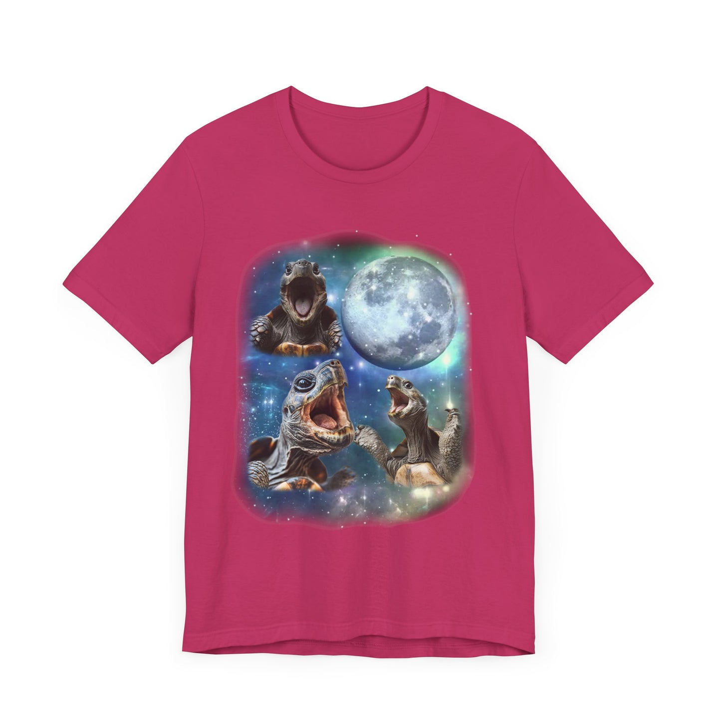 Tortoise Howling at the Moon Unisex Jersey Tee - Casual Everyday Wear - Great for Reptile Lovers