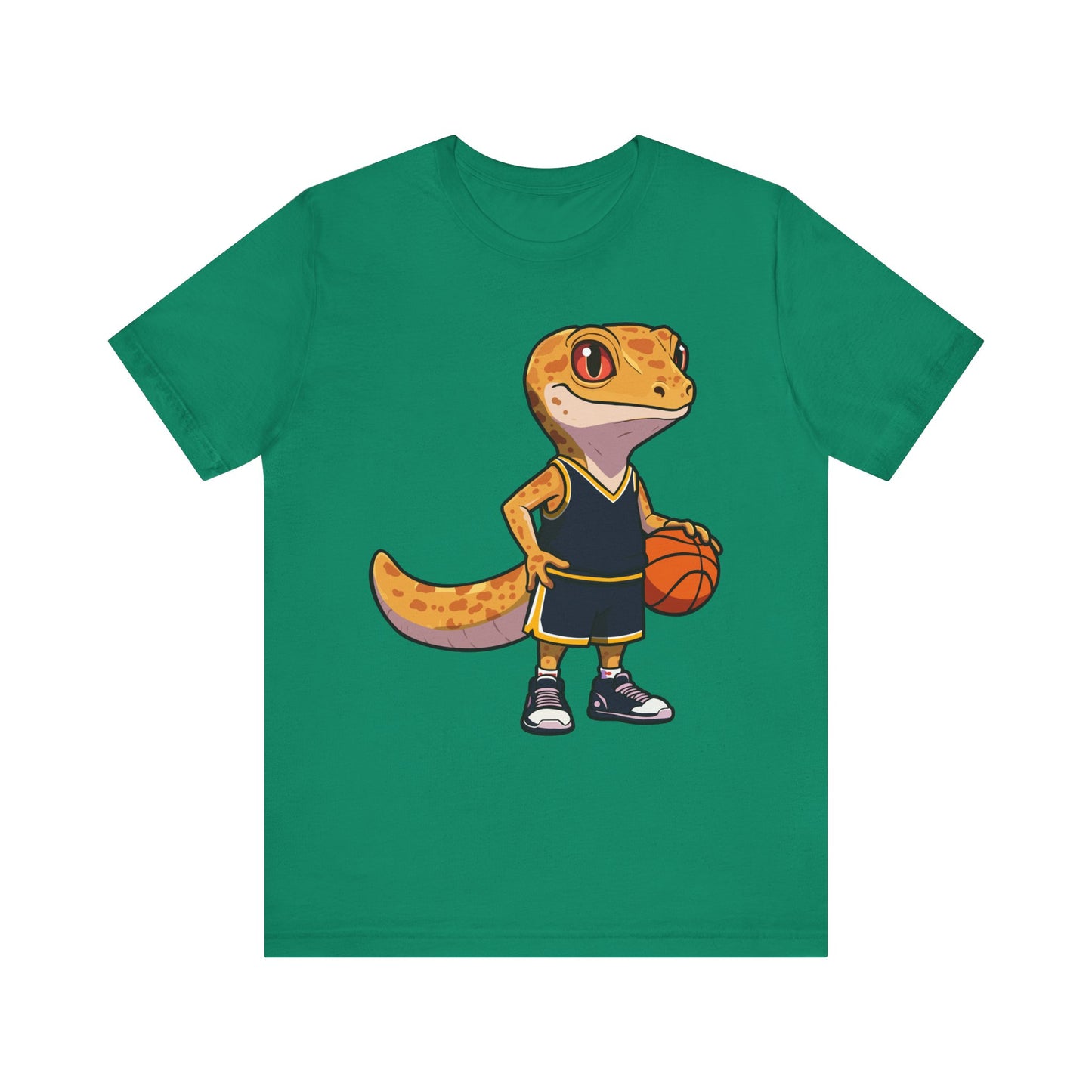 Basketball Gecko Unisex Jersey Tee - Casual Everyday Wear - Great for Reptile Lovers