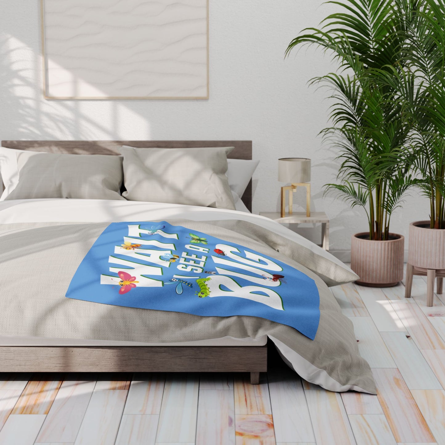 "Wait I See a Bug" Cozy Arctic Fleece Blanket | Perfect for Home Decor, Gifting, and Cozy Nights - Snuggle up with a Bug