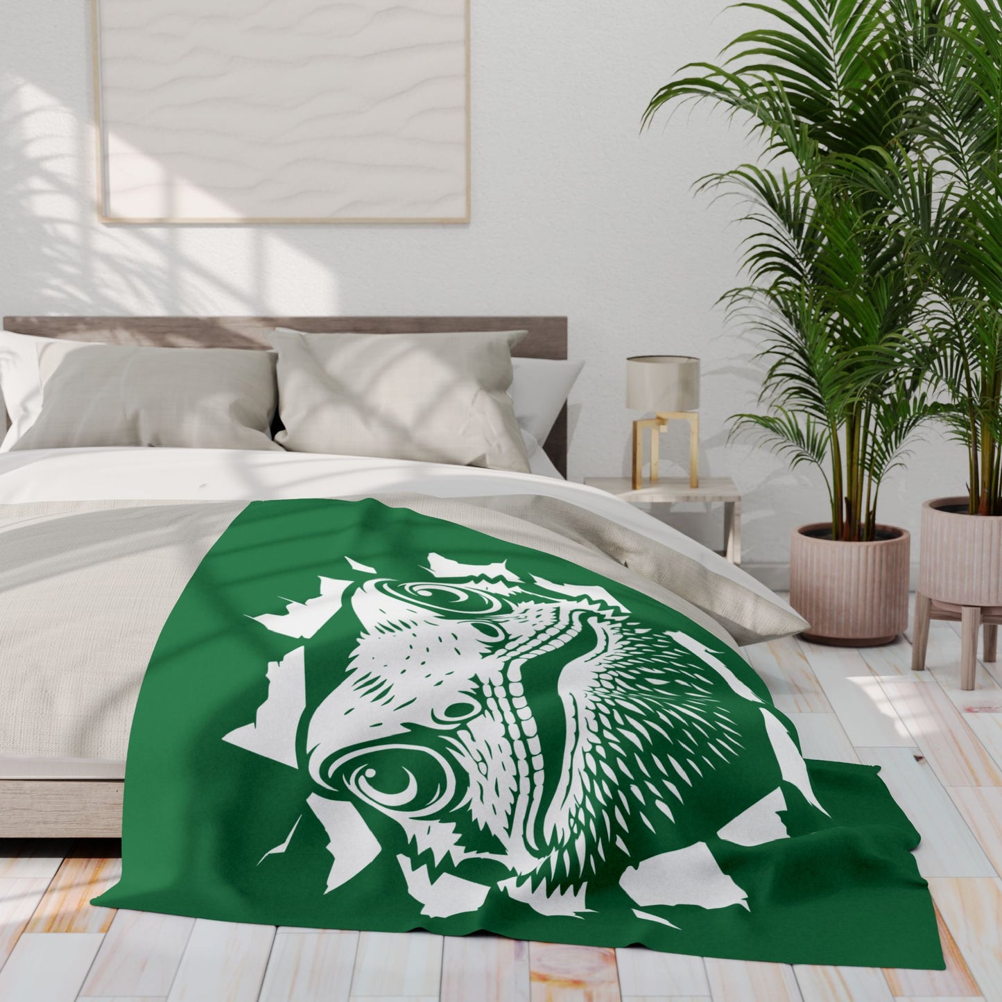 Beardie Exit Cozy Arctic Fleece Blanket | Perfect for Home Decor, Gifting, and Cozy Nights - Snuggle up with Reptile