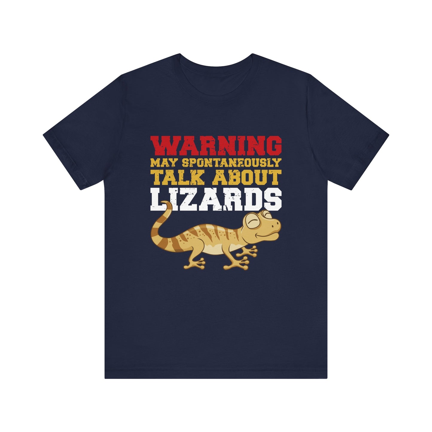 "May Talk About Lizards" Unisex Jersey Tee - Casual Everyday Wear - Great for Reptile Lovers