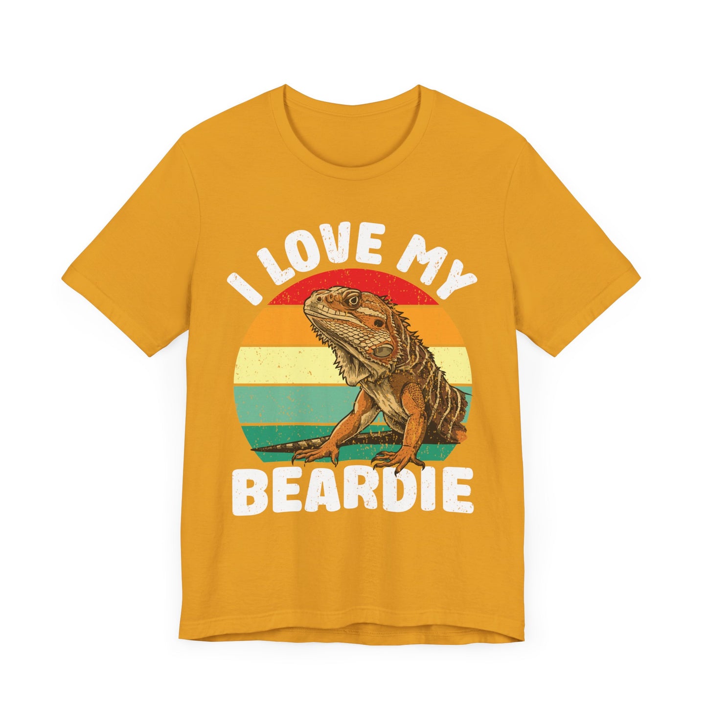 "I Love My Beardie" Unisex Jersey Tee - Casual Everyday Wear - Great for Reptile Lovers