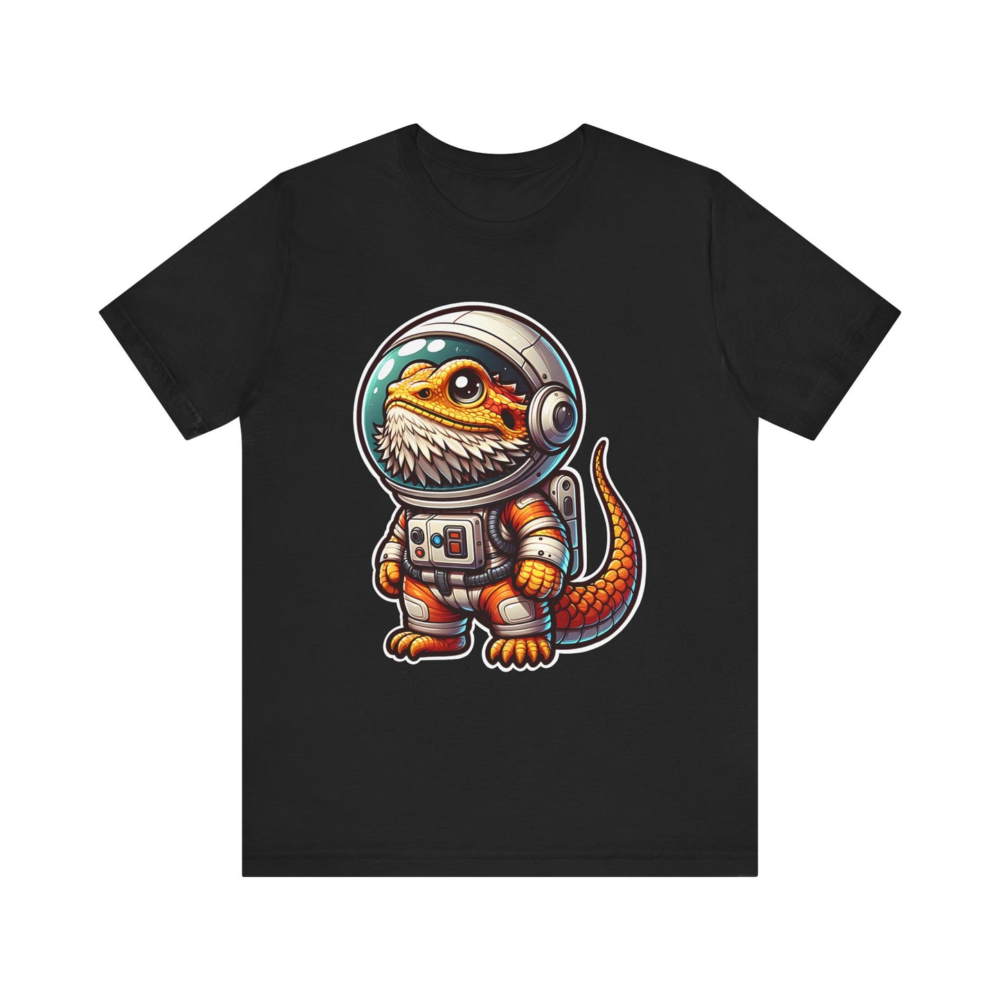 Space Beardie Unisex Jersey Tee - Casual Everyday Wear - Great for Reptile Lovers