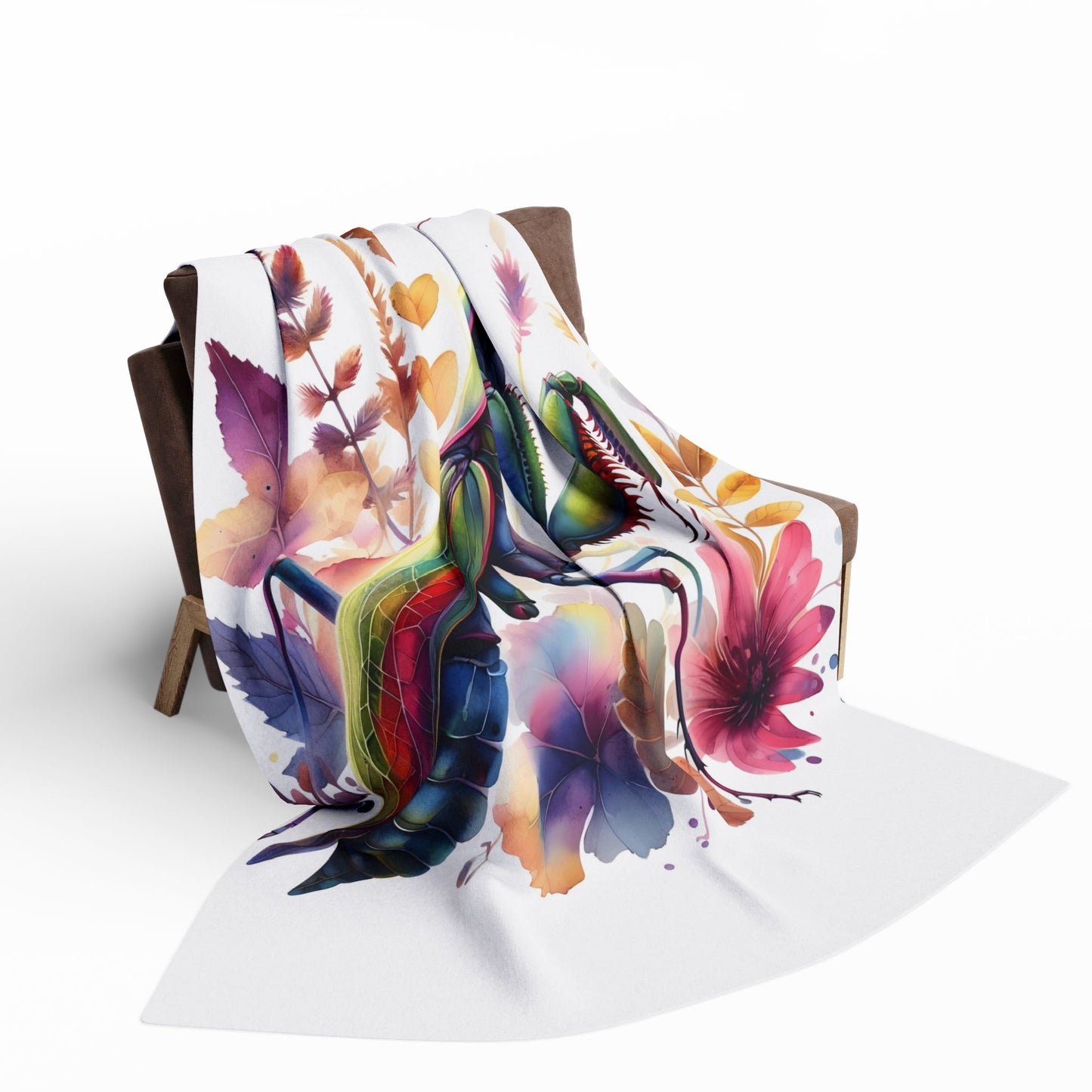 Praying Mantis Cozy Arctic Fleece Blanket | Perfect for Home Decor, Gifting, and Cozy Nights - Snuggle up with a Mantis