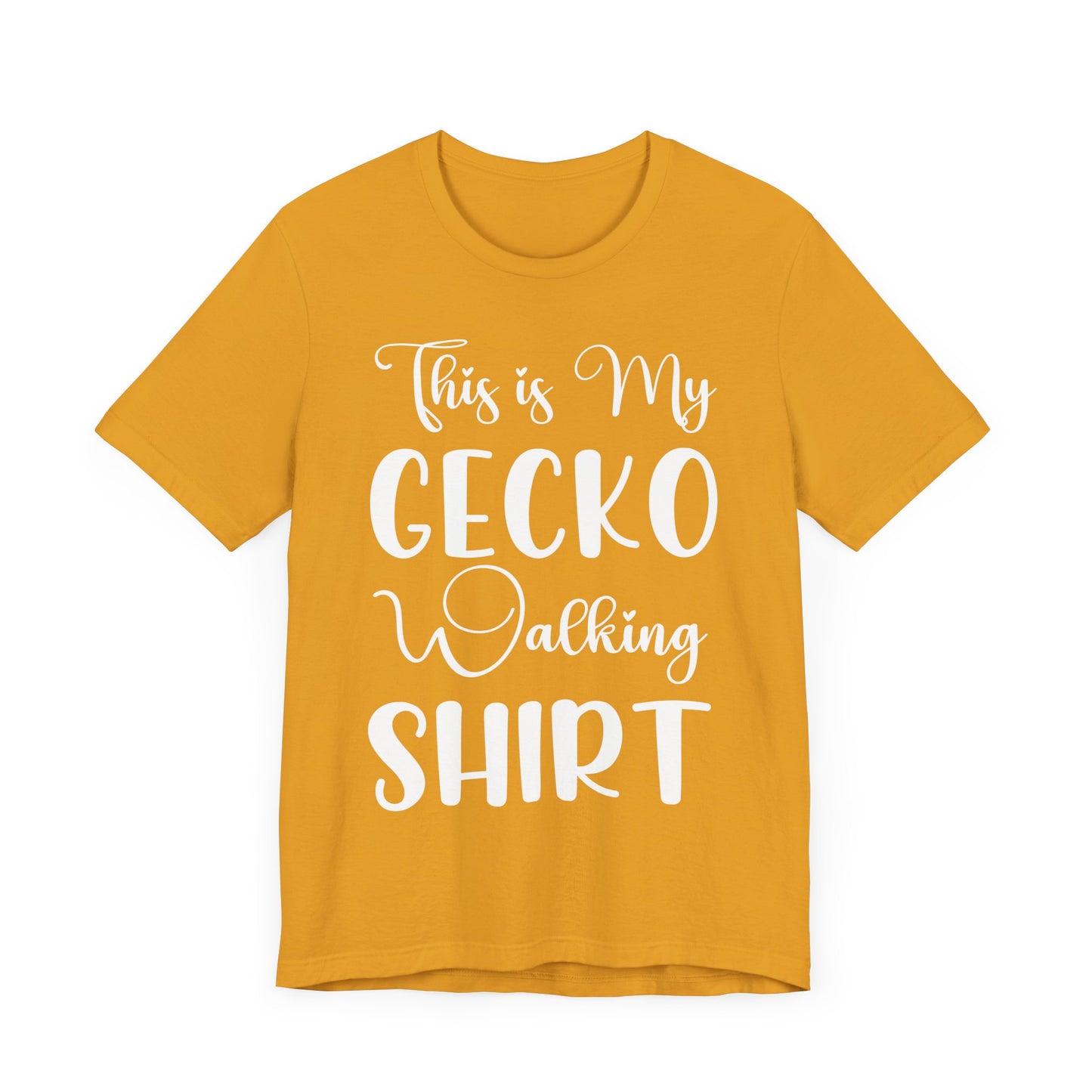 "This is my Gecko Walking Shirt" Unisex Jersey Tee - Casual Everyday Wear - Great for Reptile Lovers