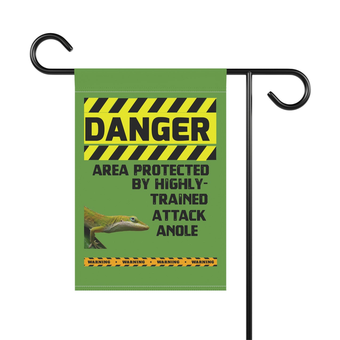 Anole Danger Garden House Banner - Customizable Outdoor Decor to Showcase Your Love of Reptiles