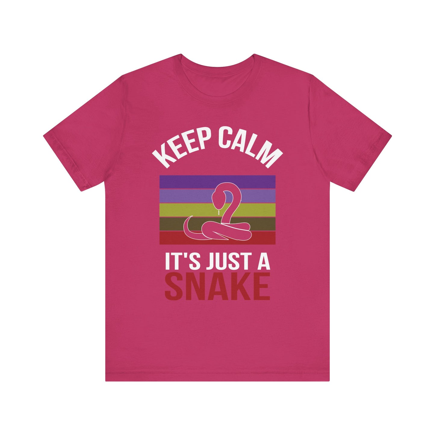"It's Just a Snake" Unisex Jersey Tee - Casual Everyday Wear - Great for Reptile Lovers