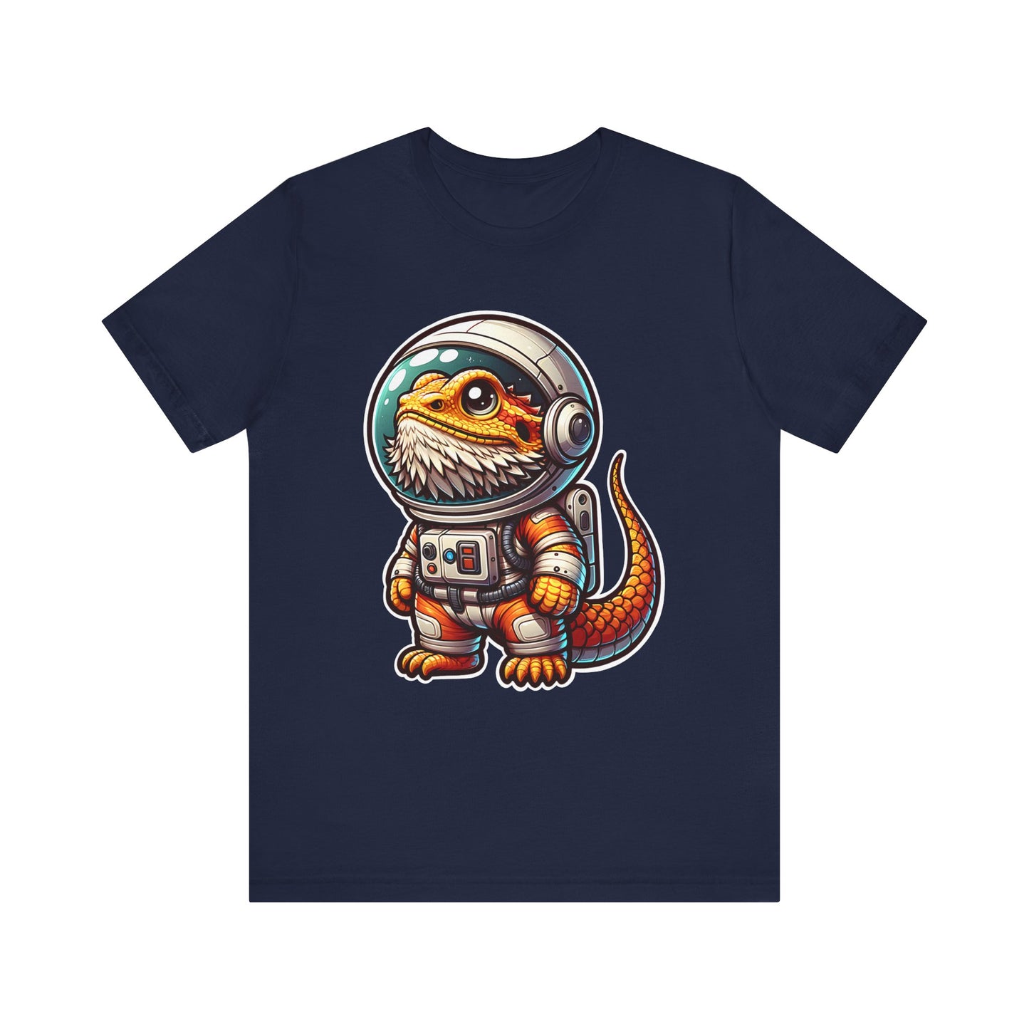Space Beardie Unisex Jersey Tee - Casual Everyday Wear - Great for Reptile Lovers