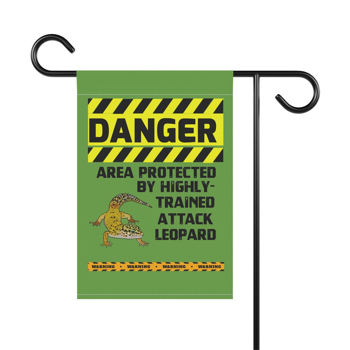 Leopard Gecko Danger Garden House Banner - Customizable Outdoor Decor to Showcase Your Love of Reptiles