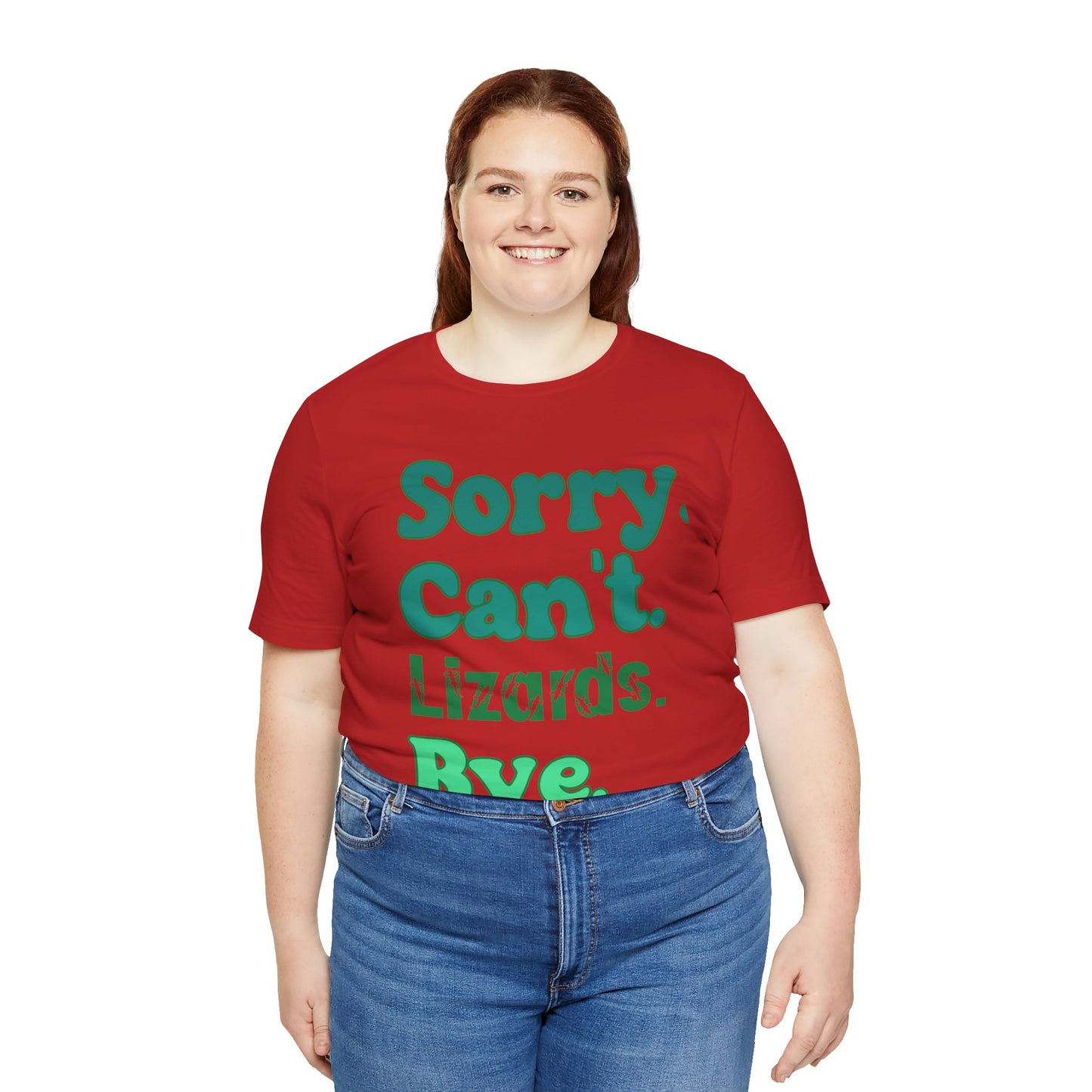 "Sorry Lizards" Unisex Jersey Tee - Casual Everyday Wear - Great for Reptile Lovers
