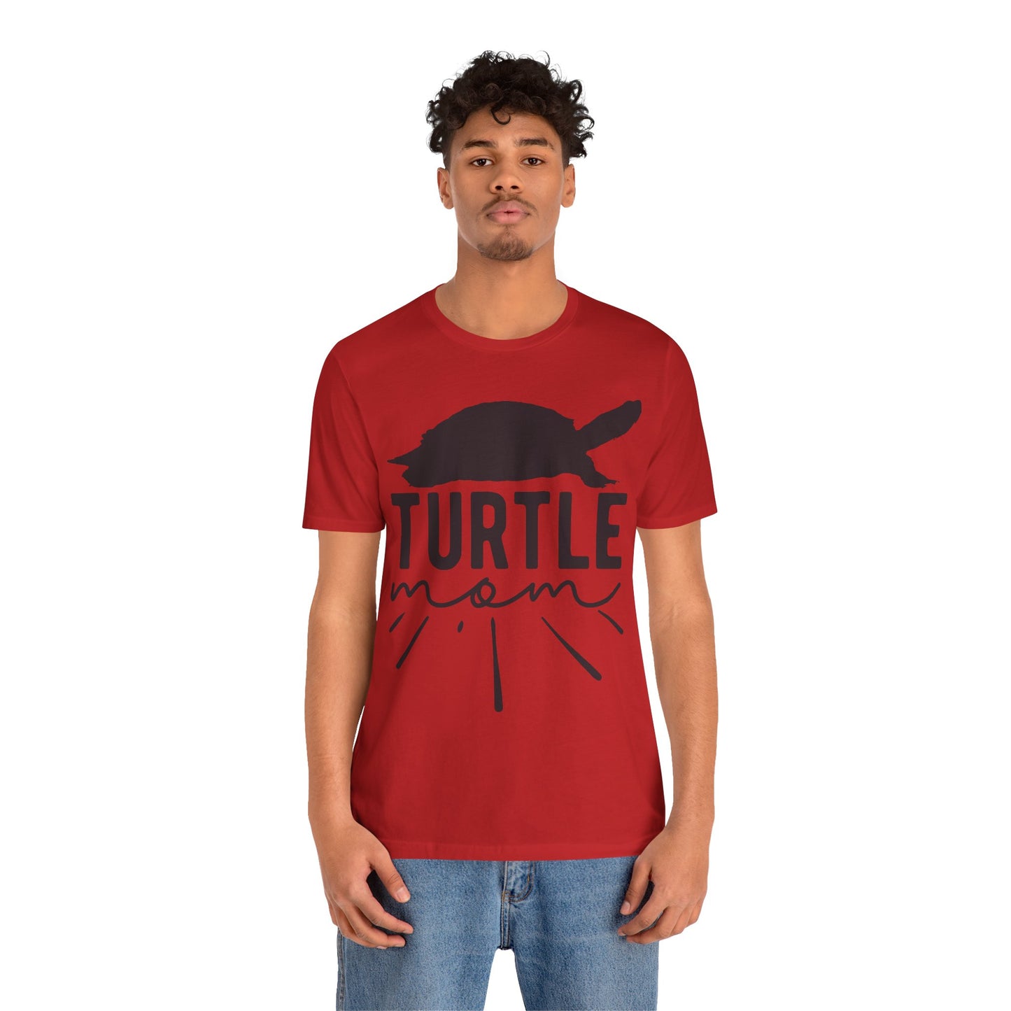 Turtle Mom Unisex Jersey Tee - Casual Everyday Wear - Great for Reptile Lovers