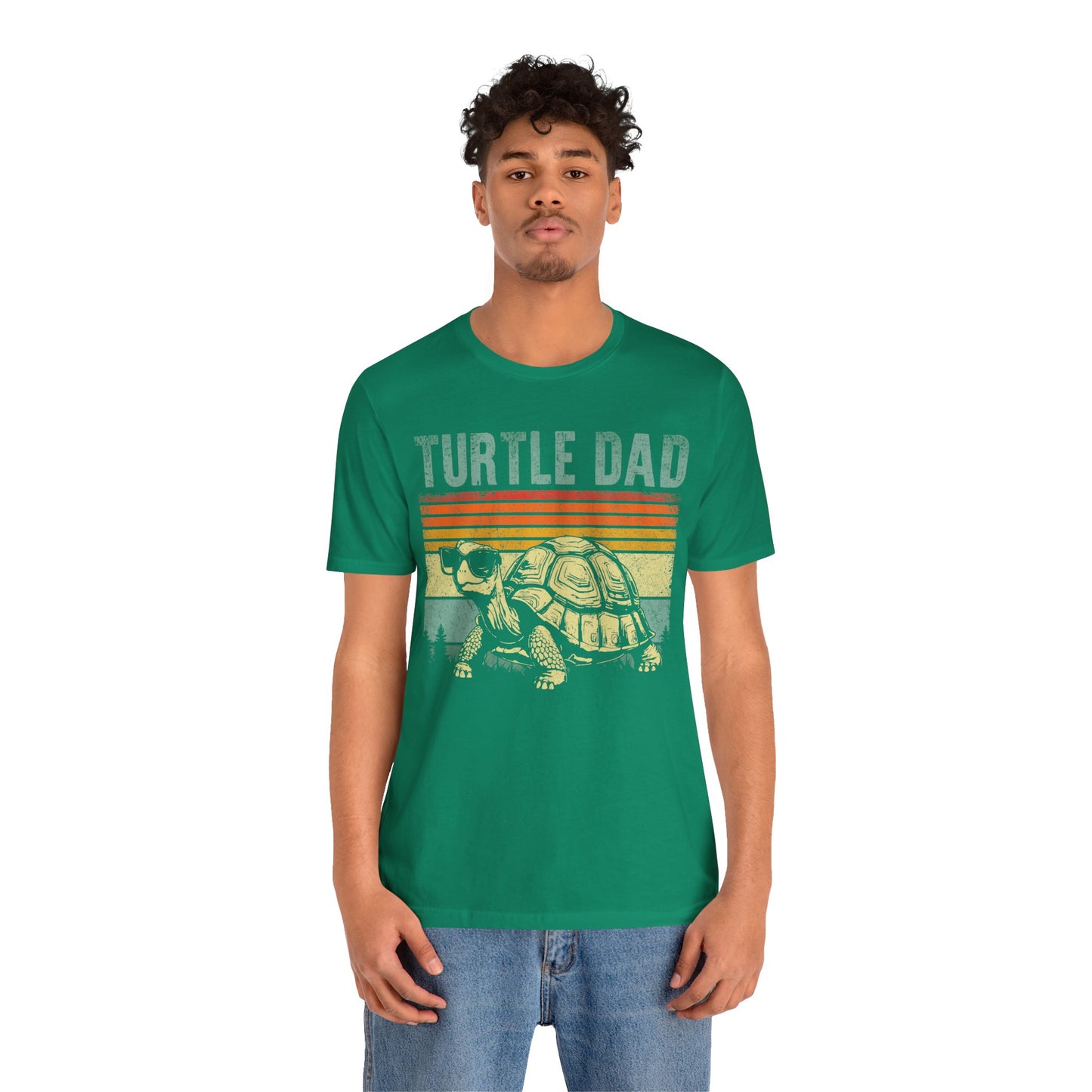 "Turtle Dad" Unisex Jersey Tee - Casual Everyday Wear - Great for Reptile Lovers