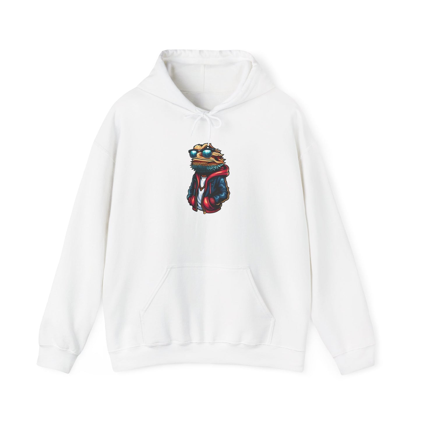 Cool Beardie Unisex Hooded Sweatshirt with Bold Print - Great for Reptile Lovers