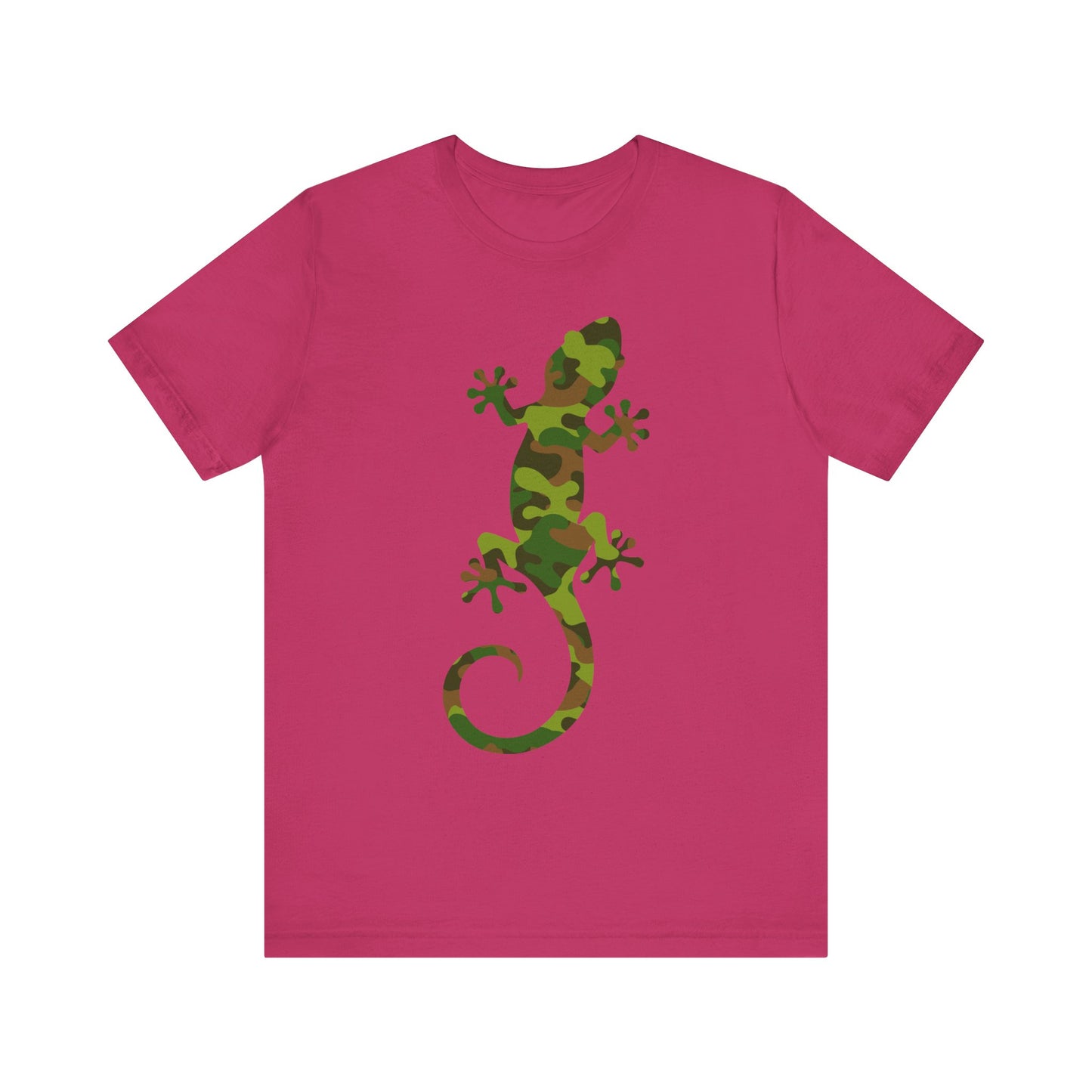 Camo Lizard Unisex Jersey Tee - Casual Everyday Wear - Great for Reptile Lovers