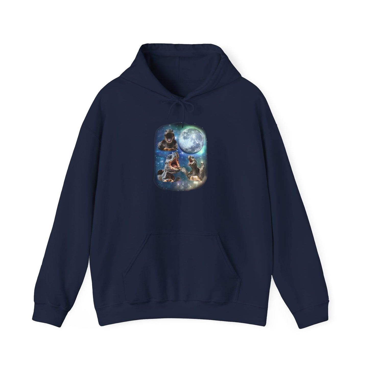 Tortoise Howl Cozy Unisex Hooded Sweatshirt with Bold Print - Great for Reptile Lovers
