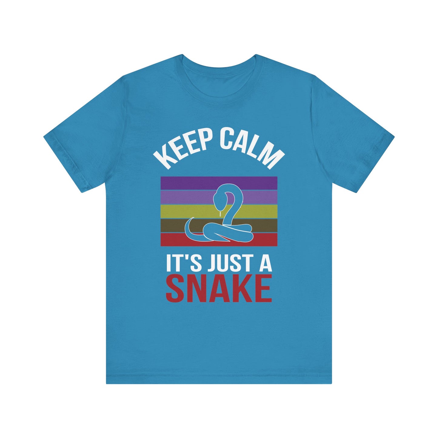 "It's Just a Snake" Unisex Jersey Tee - Casual Everyday Wear - Great for Reptile Lovers