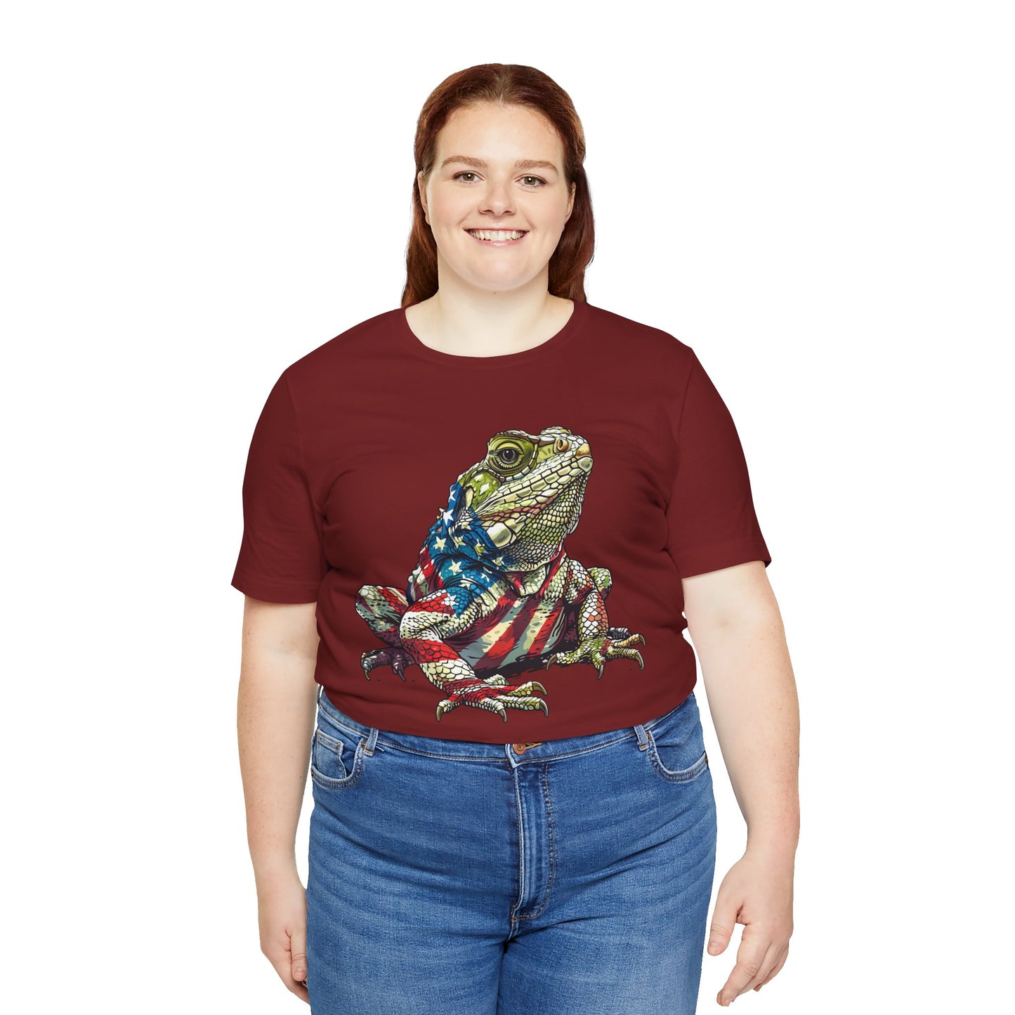American Iquana Unisex Jersey Tee - Casual Everyday Wear - Great for Reptile Lovers