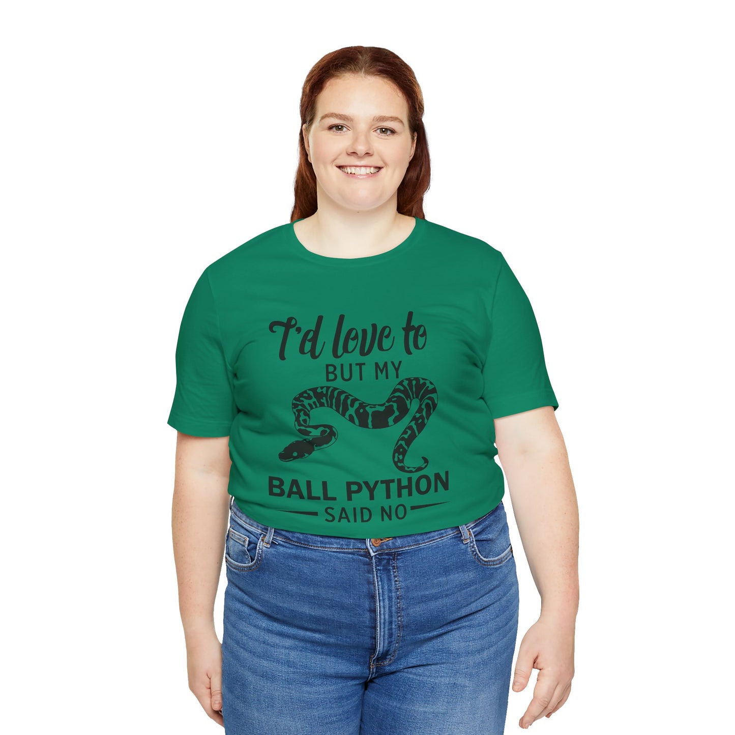 "Ball Python Said No" Unisex Jersey Tee - Casual Everyday Wear - Great for Reptile Lovers