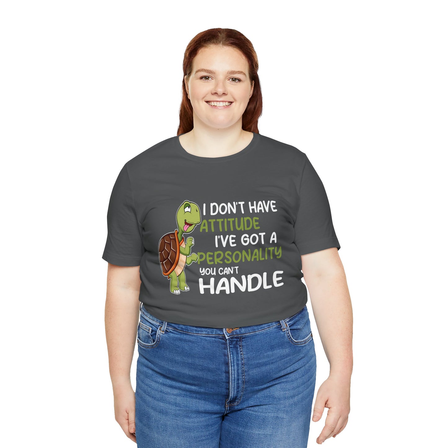 "I Don't Have Attitude" Unisex Jersey Tee - Casual Everyday Wear - Great for Reptile Lovers