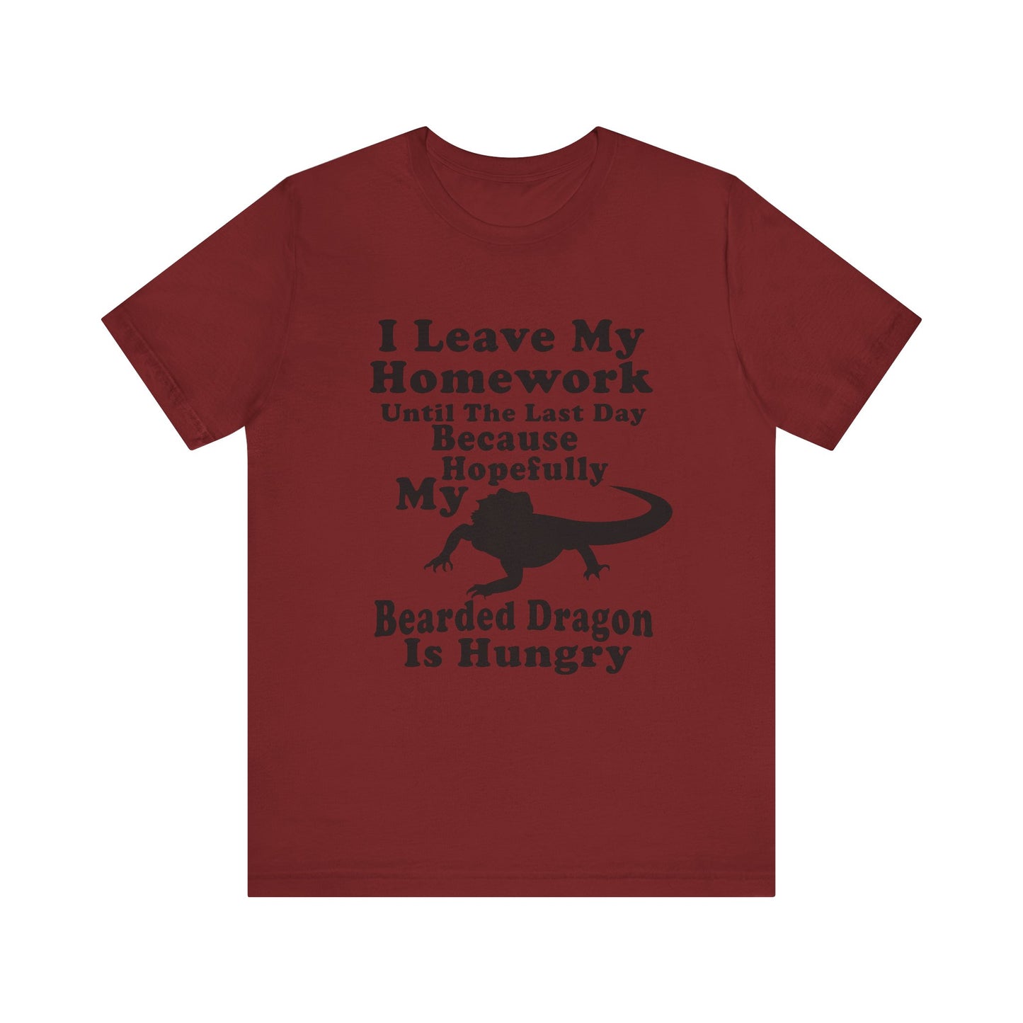 "Hopefully My Bearded Dragon is Hungry" Unisex Jersey Tee - Casual Everyday Wear - Great for Reptile Lovers
