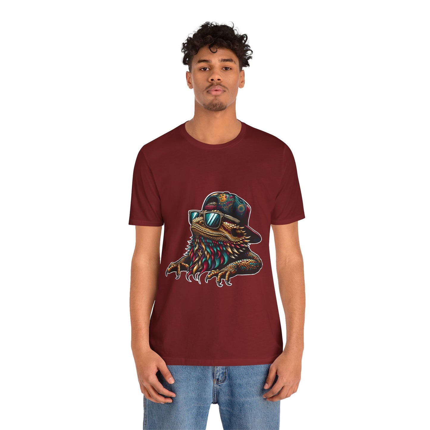 Stylin' Beardie Unisex Jersey Tee - Casual Everyday Wear - Great for Reptile Lovers