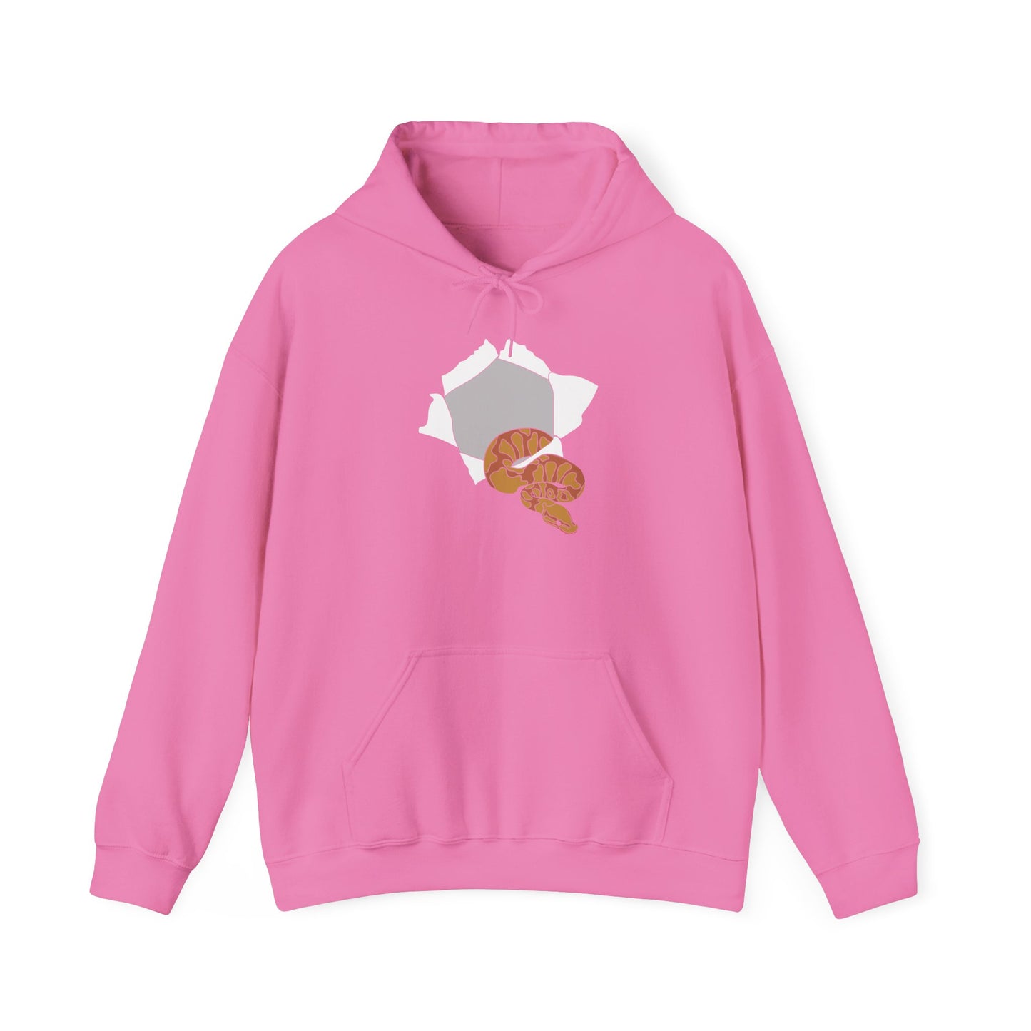 Python Escape Unisex Hooded Sweatshirt with Bold Print - Great for Reptile Lovers