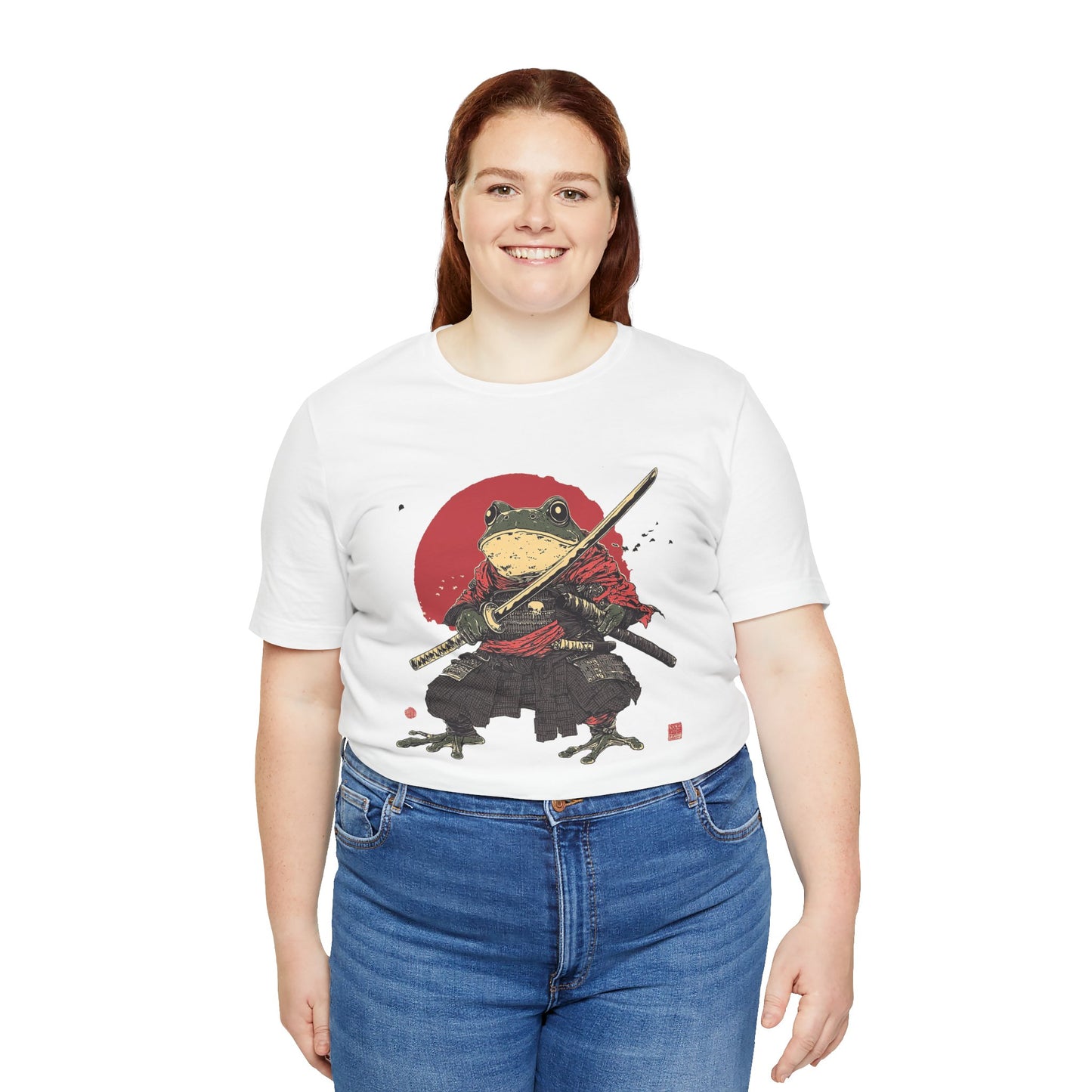 Samurai Frog Unisex Jersey Tee - Casual Everyday Wear - Great for Reptile Lovers