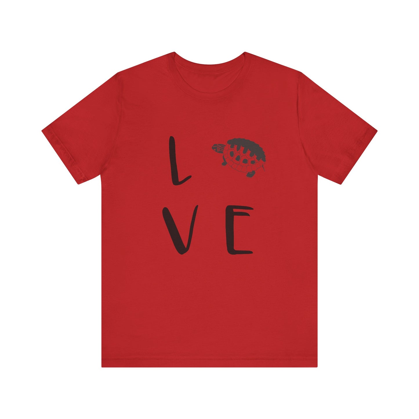 Turtle Love Unisex Jersey Tee - Casual Everyday Wear - Great for Reptile Lovers