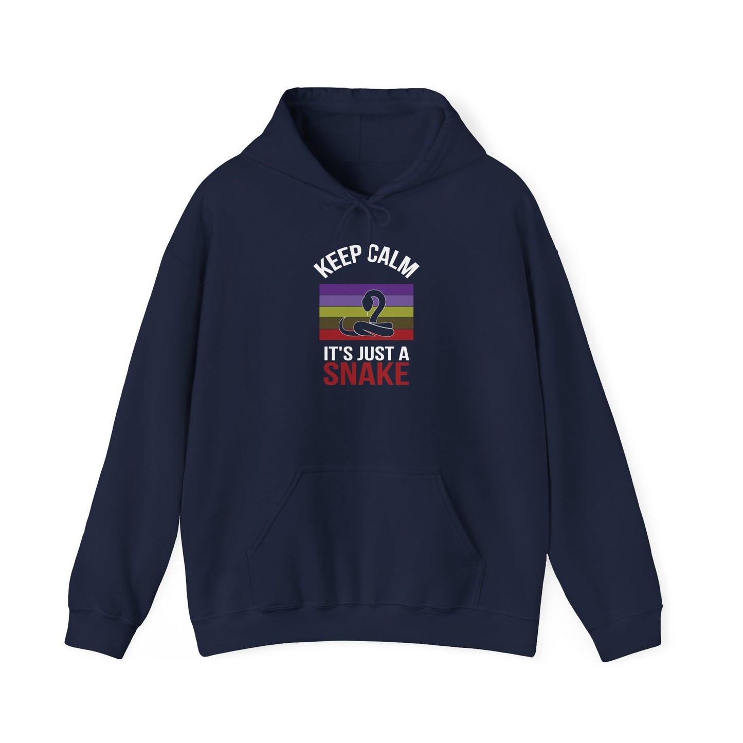 "It's Just a Snake" Unisex Hooded Sweatshirt with Bold Print - Great for Reptile Lovers