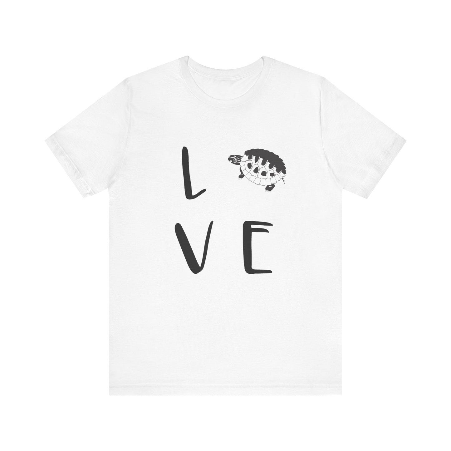 Turtle Love Unisex Jersey Tee - Casual Everyday Wear - Great for Reptile Lovers