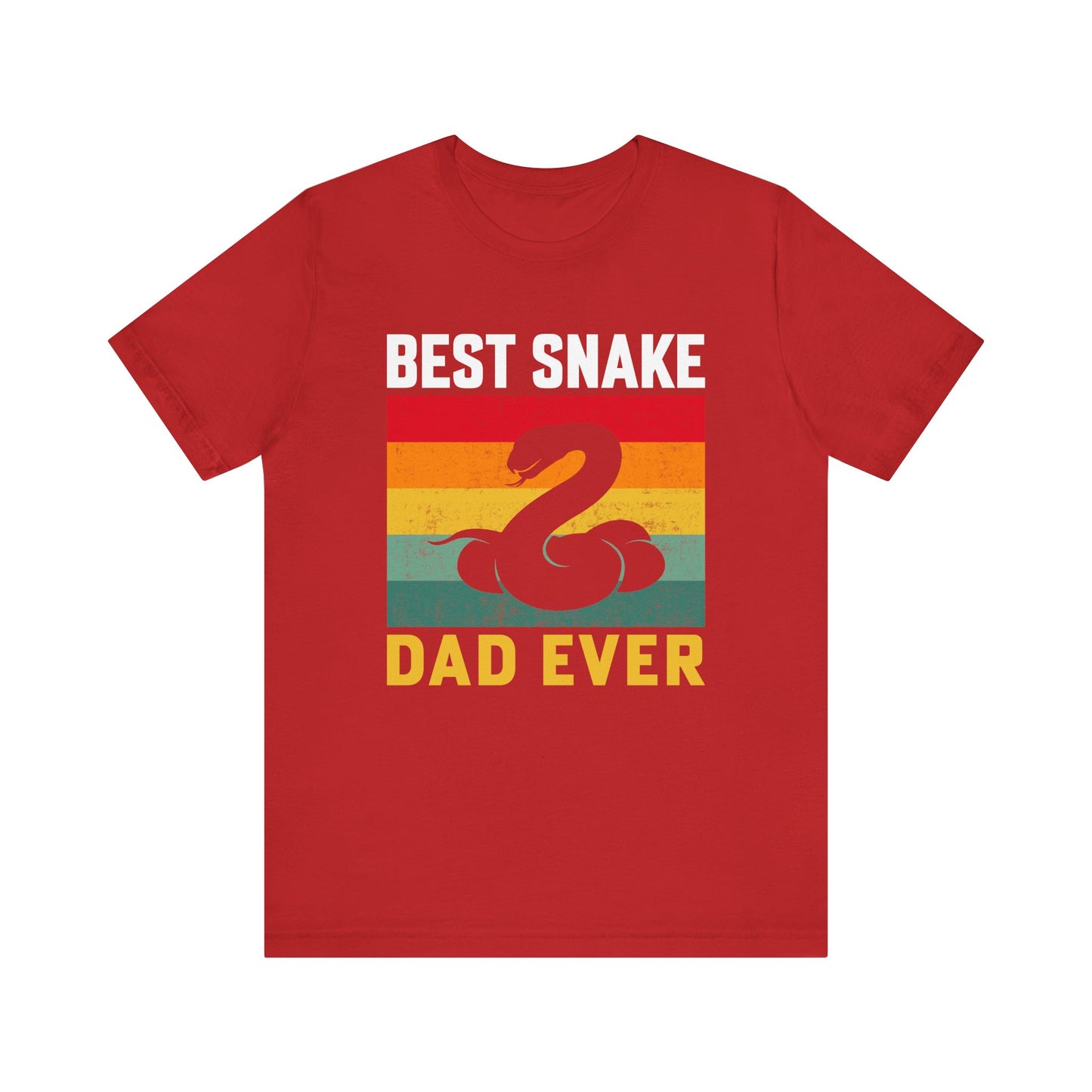 "Best Snake Dad" Unisex Jersey Tee - Casual Everyday Wear - Great for Reptile Lovers