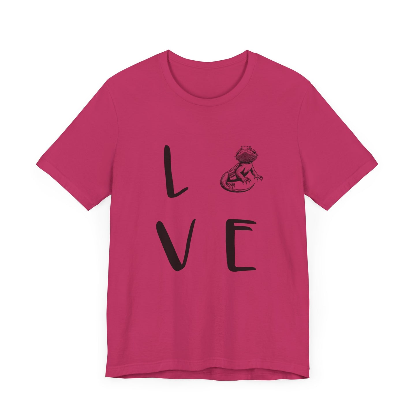 Beardie Love Unisex Jersey Tee - Casual Everyday Wear - Great for Reptile Lovers