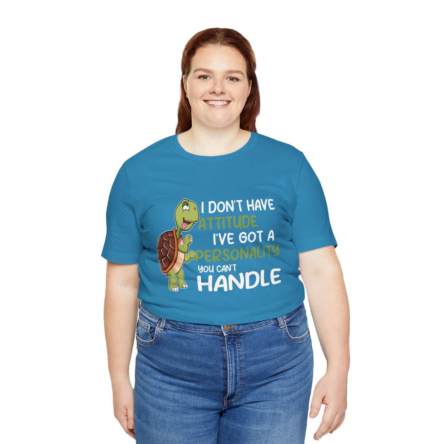 "I Don't Have Attitude" Unisex Jersey Tee - Casual Everyday Wear - Great for Reptile Lovers