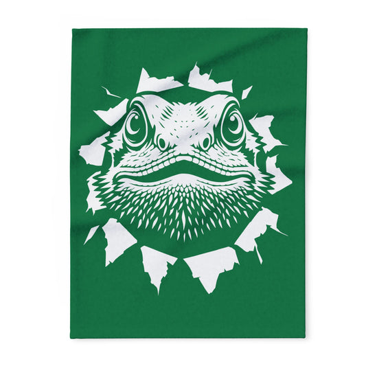Beardie Exit Cozy Arctic Fleece Blanket | Perfect for Home Decor, Gifting, and Cozy Nights - Snuggle up with Reptile